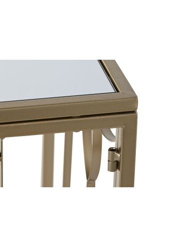 Consola metal espejo