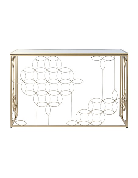 Consola metal espejo