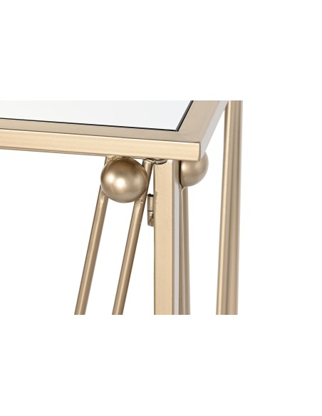 Consola metal espejo