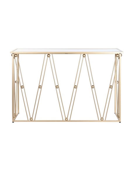 Consola metal espejo