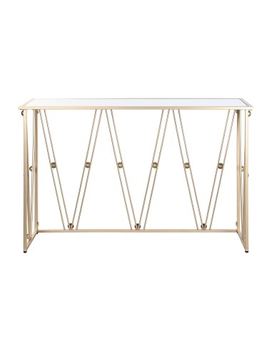 Consola metal espejo