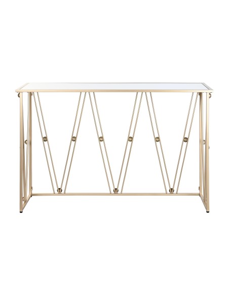 Consola metal espejo