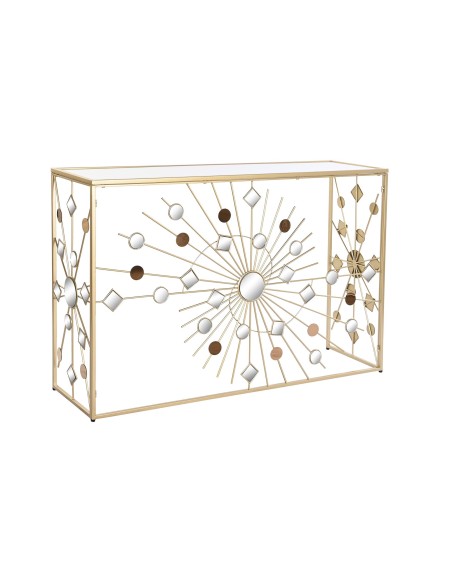 Consola metal espejo