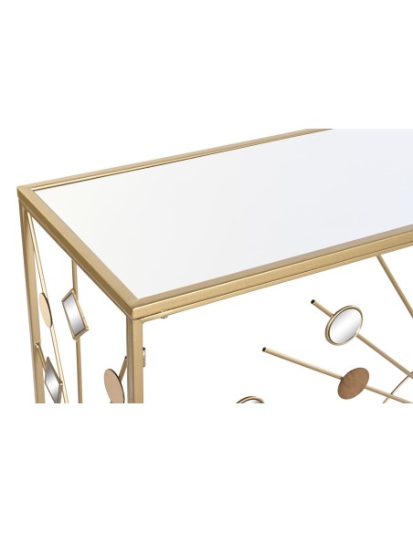 Consola metal espejo