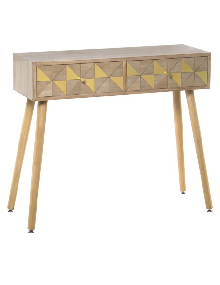 Mesa Entrada Madera 2 Cajones