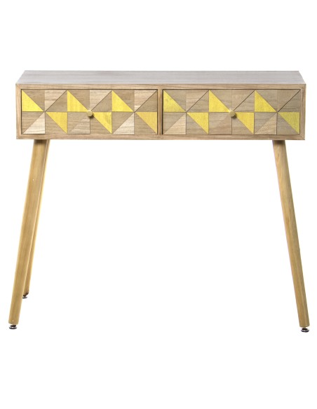 Mesa Entrada Madera 2 Cajones