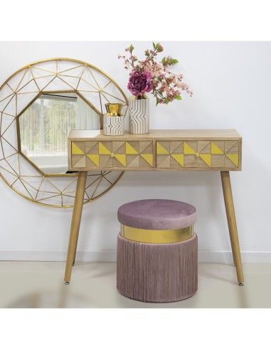 Mesa Entrada Madera 2 Cajones