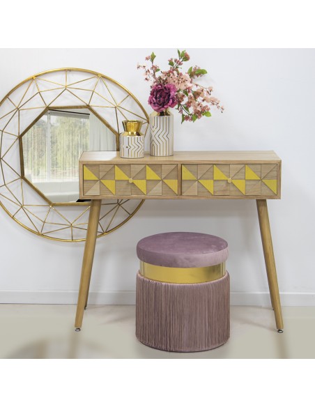 Mesa Entrada Madera 2 Cajones