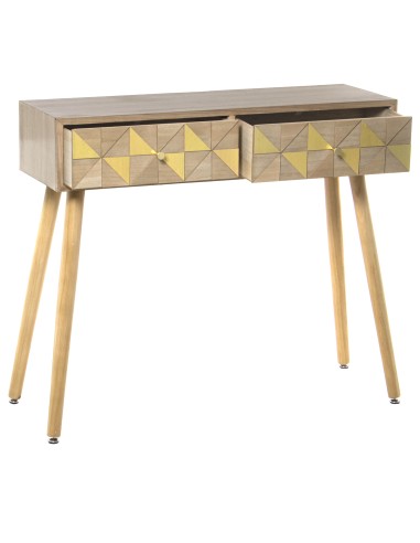 Mesa Entrada Madera 2 Cajones