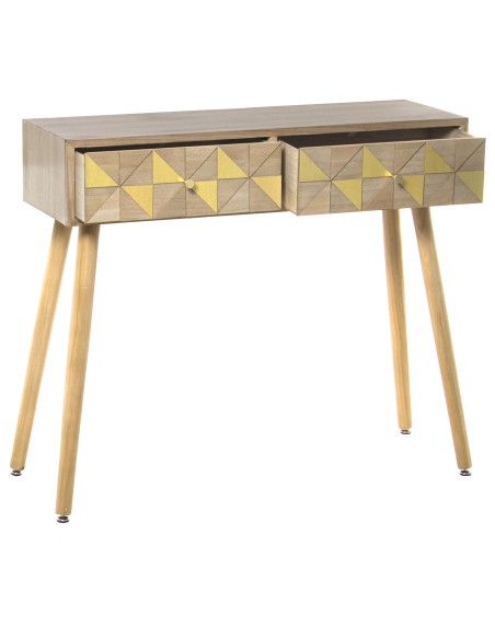 Mesa Entrada Madera 2 Cajones