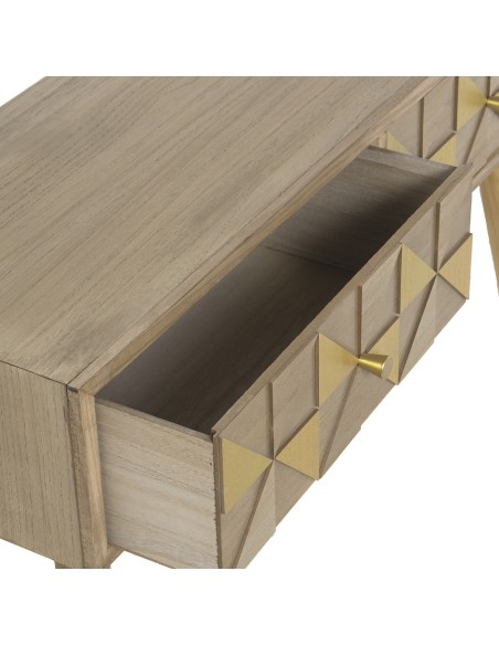 Mesa Entrada Madera 2 Cajones