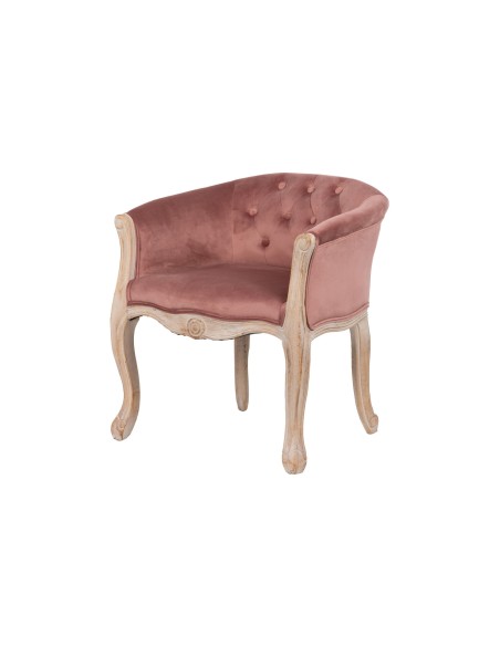 Butaca Velvet Capitoné Rosa