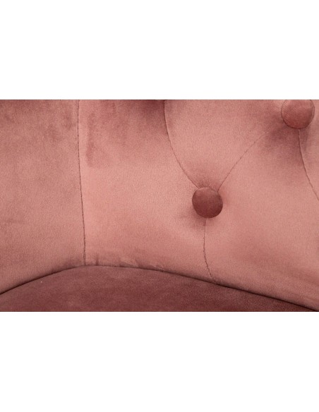 Butaca Velvet Capitoné Rosa