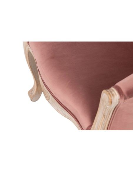 Butaca Velvet Capitoné Rosa