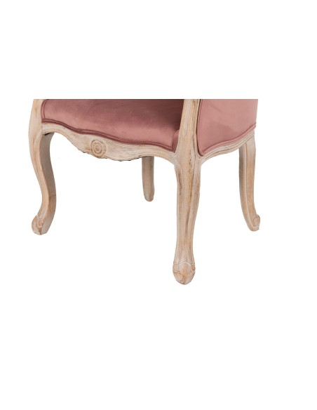 Butaca Velvet Capitoné Rosa