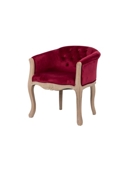 Butaca Velvet Capitoné Granate