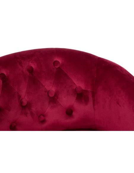 Butaca Velvet Capitoné Granate