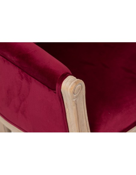 Butaca Velvet Capitoné Granate