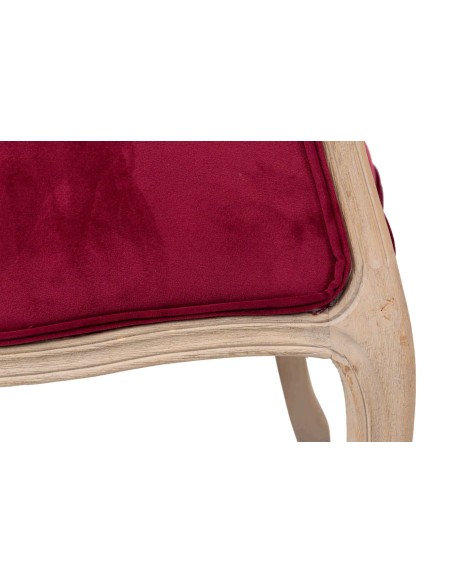 Butaca Velvet Capitoné Granate