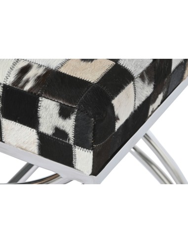 Descalzadora Acero y Piel Rombos