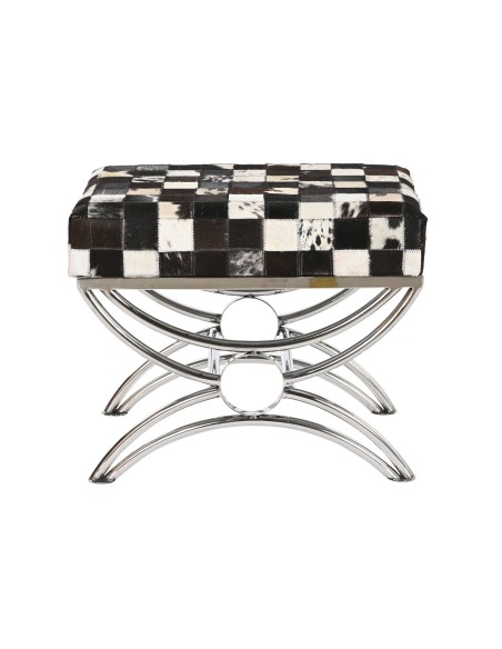 Descalzadora Acero y Piel Rombos