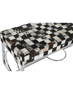 Descalzadora Acero y Piel Rombos Grande 2