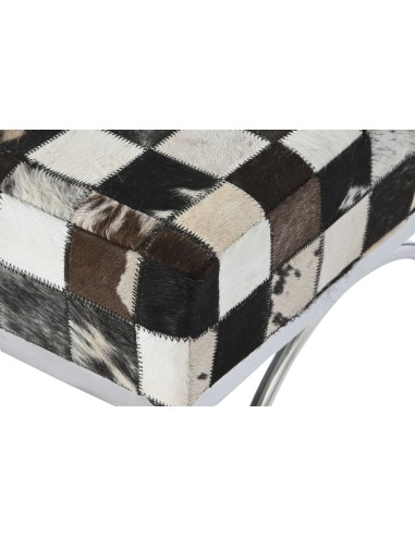 Descalzadora Acero y Piel Rombos Grande