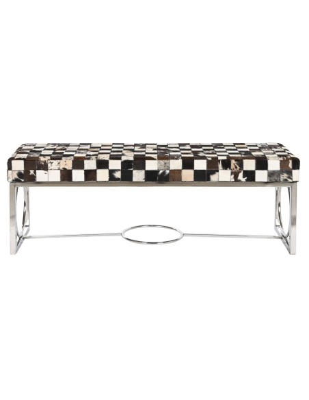 Descalzadora Acero y Piel Rombos Grande