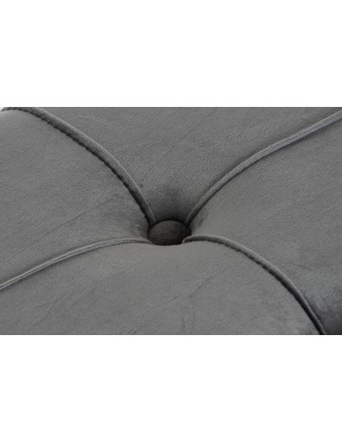 Descalzadora terciopelo gris y Metal Oro