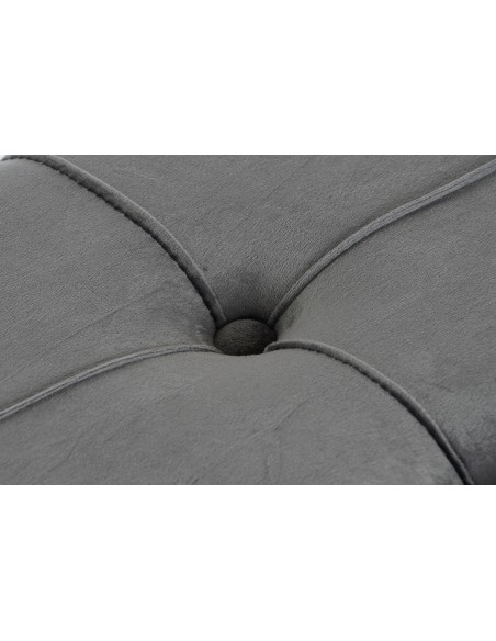 Descalzadora terciopelo gris y Metal Oro