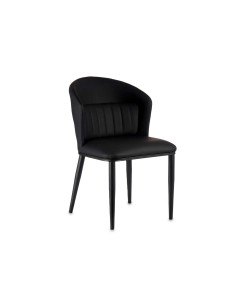 Sillon negro respaldo redondo con cojin