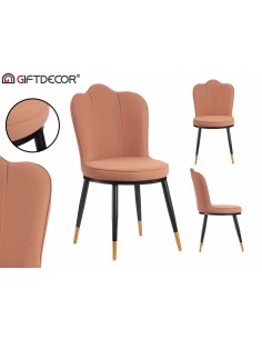 Sillon rosa respaldo concha 2