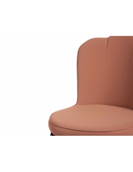 Sillon rosa respaldo concha
