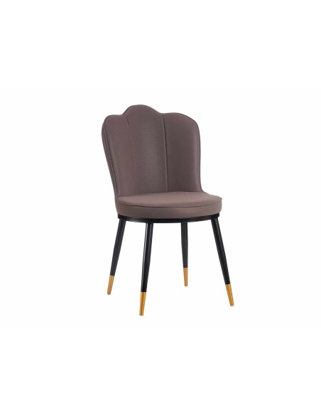 Sillon morado respaldo concha