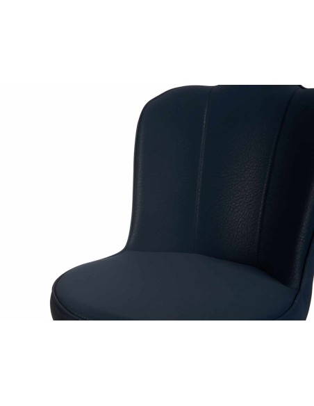 Sillon azul respaldo concha