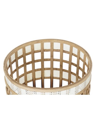 Set de 3 Maceteros de Bambú Natural