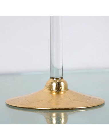 Set 2 copas cristal craquelé oro