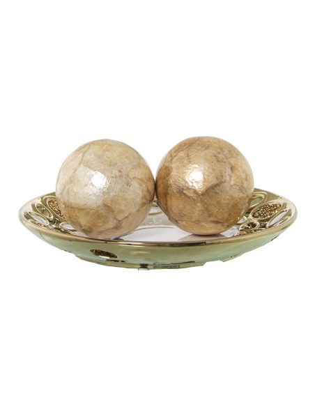 Bandeja Calada blanco y oro