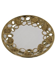 Bandeja Calada blanco y oro