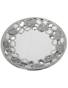 Bandeja Calada blanco y plata