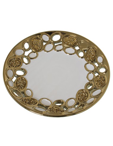 Conjunto 3 pz Blanco y Dorado