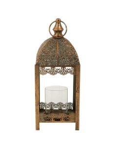 Portavela metal Oro calado 2