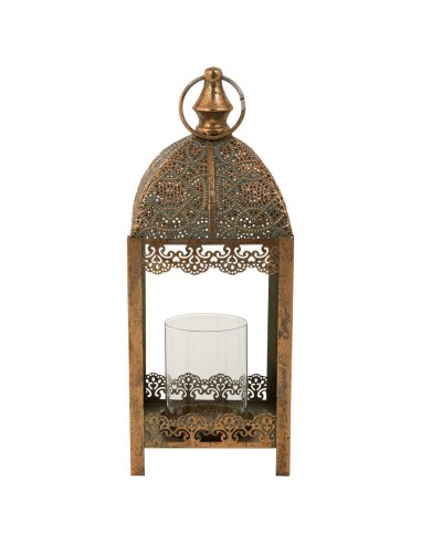 Portavela metal Oro calado