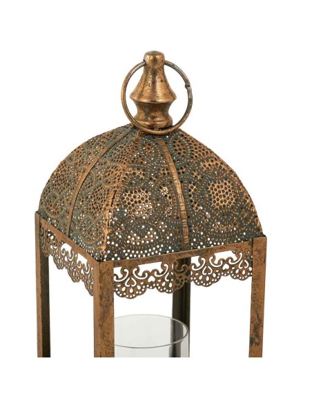 Portavela metal Oro calado