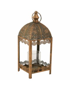 Portavela metal Oro calado