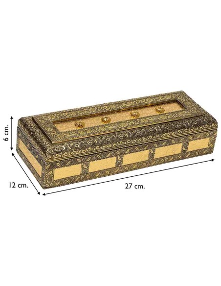 Joyero metal tallado