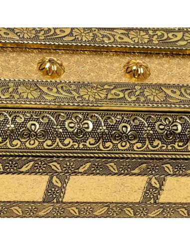 Joyero metal tallado