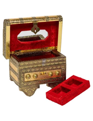 Joyero Cofre metal repujado