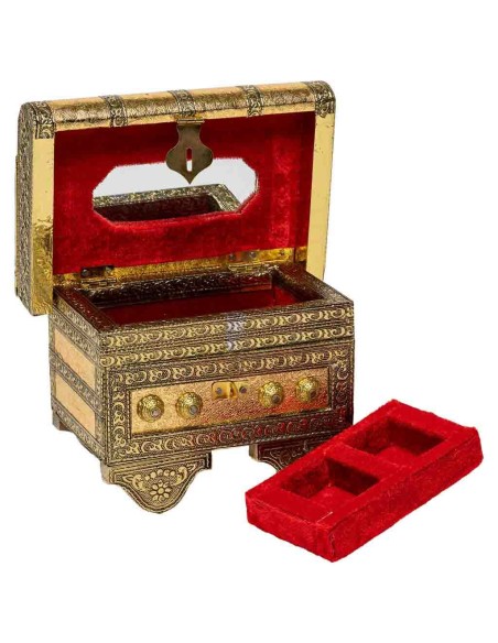 Joyero Cofre metal repujado