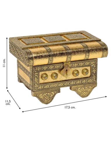 Joyero Cofre metal repujado